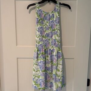 Hill House Floral Mini Dress - Purple and Green